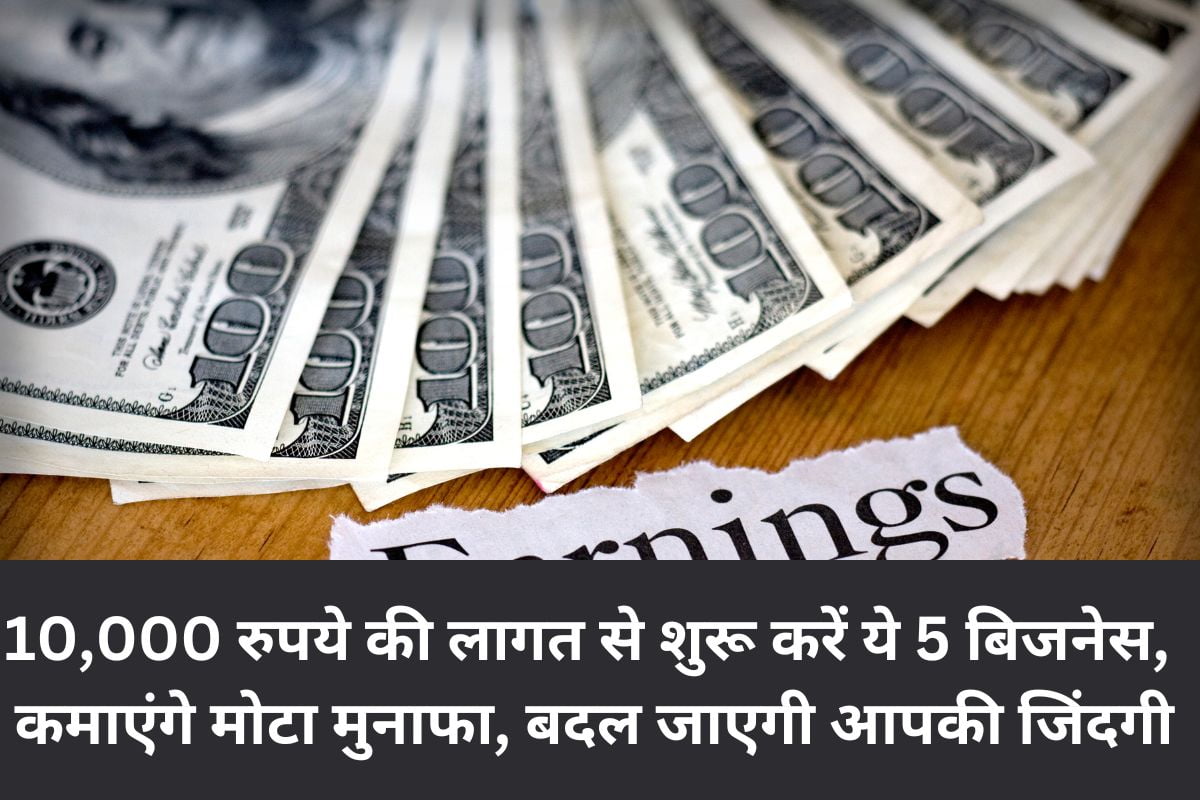 10,000 रुपये की लागत से शुरू करें ये 5 बिजनेस, कमाएंगे मोटा मुनाफा, बदल जाएगी आपकी जिंदगी. 10k से कम में बिजनेस आइडिया